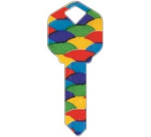 HOWARD KEYS  SC1-HK6               Decorative Key Blank, Schlage, Balloons Design