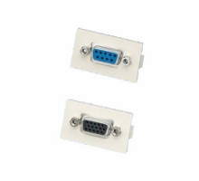 PANDUIT  CMD15HDCIWY               D-Sub Connector, 15 Pin HD, 2 Port Female/Female Coupler, Off White