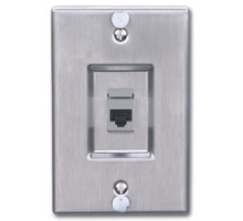 SIEMON COMPANY  MX-WP-K6-SS               Wall Phone Faceplates, MAX Series, Stainless Steel, with keystone MAX module