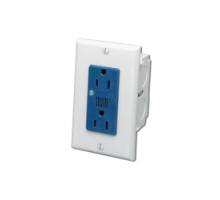 LEVITON 47605-ACS        J-Box Surge Protective Kit one duplex blue receptacle