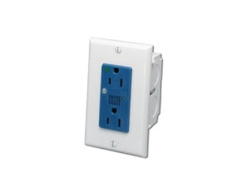 LEVITON 47605-ACS        J-Box Surge Protective Kit one duplex blue receptacle