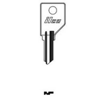 KABA ILCO CORP  1866-13 NP A10  AA00016952              Cylinder Lock Key Blank, Brass, Nickel Plated, 10 Price Group, For Pundra