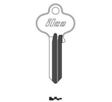 KABA ILCO CORP  1012 NP A06  AL4506411B              Cylinder Lock Key Blank, 5-Pin, Brass, Nickel Plated, 6 Price Group, For Corbin/Russwin