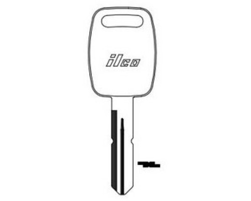 KABA ILCO CORP  K1994 NP A04  B87              Vehicle Key Blank, Brass, Nickel Plated, 4 Price Group, For Kenworth, Peterbilt