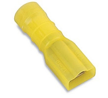 THOMAS & BETTS  TVF10-250FD-XV               Fully Insulated Vinyl Female, 250 Series Disconnects for Wire Range 12-10, Yellow, Canister
