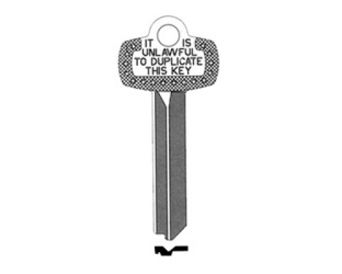 KABA ILCO CORP  1A1Q1 NS A30  IAR63826313              Key Blank, Look-Alike, Q Keyway, Natural Nickel Silver, 5 Price Group, For Best/Falcon