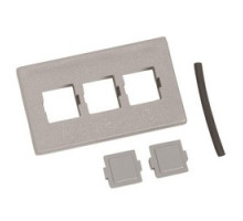 COMMSCOPE ENTERPRISE SOLUTIONS  106701154  M13C-270              M13C Type Furniture Faceplate, Three Port, Gray