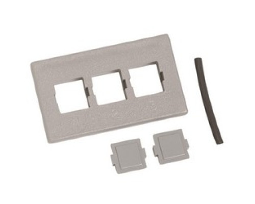 COMMSCOPE ENTERPRISE SOLUTIONS  106701154  M13C-270              M13C Type Furniture Faceplate, Three Port, Gray