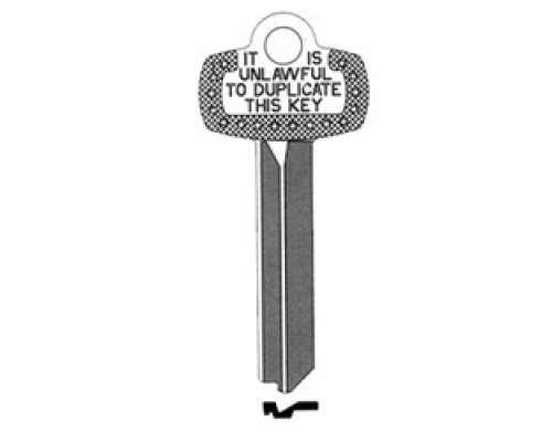 KABA ILCO CORP  1A1R1 NS A30  IAR63826283              Key Blank, Look-Alike, R Keyway, Natural Nickel Silver, 5 Price Group, For Best/Falcon