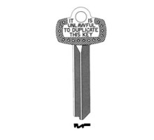 KABA ILCO CORP  1A1K1 NS A30  IAR63826213              Key Blank, Look-Alike, K Keyway, Natural Nickel Silver, 5 Price Group, For Best/Falcon