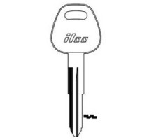KABA ILCO CORP  HY5 NP A03  AF01252002              Vehicle Key Blank, Brass, Nickel Plated, 3 Price Group, For Hyundai, Mitsubishi