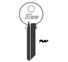 KABA ILCO CORP  998SB NP A10  AA46004252              Cylinder Lock Key Blank, 6-Pin, Sectional, Brass, Nickel Plated, 10 Price Group, For Yale