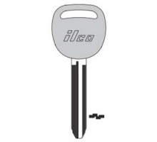 KABA ILCO CORP  B110-P NP A09  AJ00000782              Vehicle Key Blank, Plastic Head, Brass, Nickel Plated, 9 Price Group, For General Motors