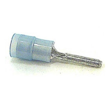 THOMAS & BETTS  RB14-47PT               Nylon Insulated Pin Terminal, Length .87 Inches, Pin Length .390 Inches, Diameter .075 Inches, Wire Range #16-#14 AWG, Color Blue, Copper, Tin Plated
