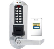 KABA  E5731XS-WL-626-41               Electronic Pushbutton Lock, Prox, Extra Heavy Duty, Key-In-Lever Schlage C Keyway Cylinder, 1/2