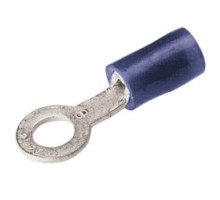 BURNDY  TN146  520440              NYLON INSULATED TERM RING   16-14 AWG NYL 600V #4-#6 STUD BLUE