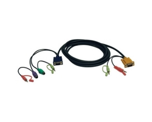 TRIPP LITE  P757-010               VGA/PS2/Audio Combo Cable Kit for KVM Switch B006-VUA4-K-R, 10-ft.