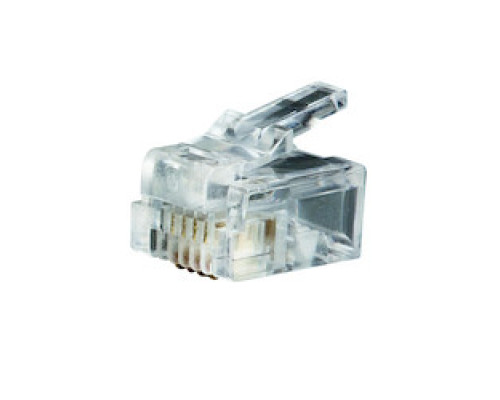 KLEIN  VDV826-601               Modular Telephone Plugs RJ11 6P4C, 25-Pack