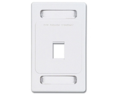 SIEMON COMPANY  MX-FP-S-01-80               Faceplate, Single Gang, 1 Opening, MX, Light Ivory