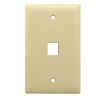 ON-Q/LEGRAND  WP3401LA               Keystone Wallplate, 1-Gang, 1-Port, 2.94