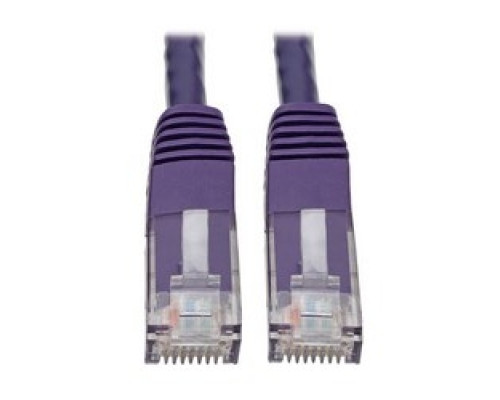 TRIPP LITE N200-020-PU        Premium Cat5/5e/6 Gigabit Molded Patch Cable, 24 AWG, 550 MHz/1 Gbps RJ45 M/M , Purple, 20 ft.
