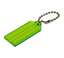 LUCKY LINE PRODUCTS INC  10100               Key Tag, Transparent, 2-1/4
