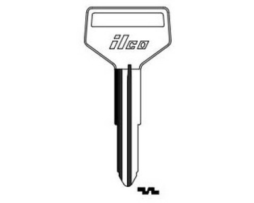 KABA ILCO CORP  TR37-NP NP A36  IAF01054123              Vehicle Key Blank, Brass, Nickel Plated, 3 Price Group, For Hino, Toyota