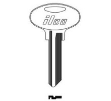 KABA ILCO CORP  A1176 NP A05  KW5              Cylinder Lock Key Blank, 6-Pin, Oval Bow, Brass, Nickel Plated, 5 Price Group, For Kwikset