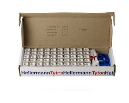 HELLERMANNTYTON  RJ45FC6B-W               Category 6 Modular Keystone Jack Bulk Pack, Plenum Rated, White, 50/box