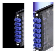 CORNING CCH-CS24-AE-P00RE        CCH Pigtailed Splice Cassette 24 F, LC UPC Duplex Shuttered, Single-mode OS2