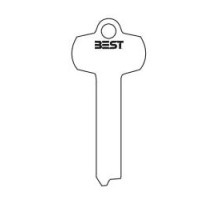 BEST ACCESS SOLUTIONS  1A1A1 KS208-KS800               Standard Key Blank, A Keyway, With Duplication Prohibited Stamp