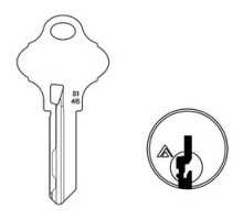 SCHLAGE ALLEGION BRAND  35-272-S123        Door Lock Cylinder Key Blank, Classic, Conventional, Everest 29, DO NOT DUPLICATE,Unembossed, Plain Bow, S123 Keyway, Nickel Silver