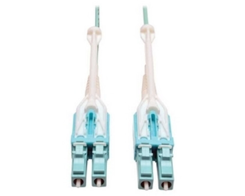 TRIPP LITE N820-05M-T        10Gb Duplex Multimode 50/125 OM3 LSZH Fiber Patch Cable with Push/Pull Tab Connectors, LC/LC - Aqua, 5M 16-ft.
