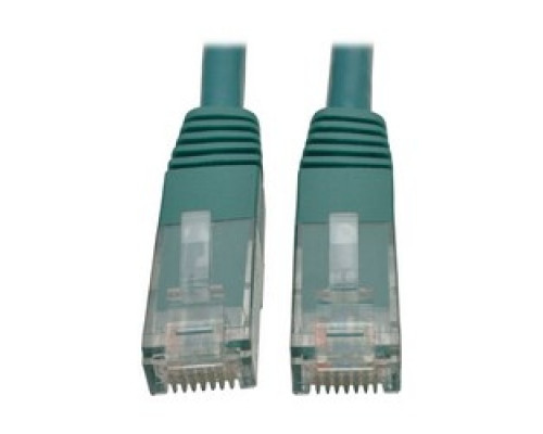TRIPP LITE N200-001-GN        Premium Cat5/5e/6 Gigabit Molded Patch Cable, 24 AWG, 550 MHz/1 Gbps RJ45 M/M , Green, 1 ft.