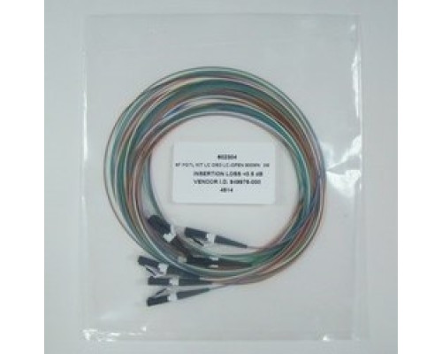 COMPULINK  6LCPCOM3-3M               Kit of 6 Pigtails for Splicing, LC to Open End, Multimode OM3, 3 Meters Long