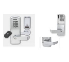 SCHLAGE ALLEGION BRAND  CO220-CY75MSK-RHO-626-B-RH 4B 13247 10025 134        Electronic Door Lock, Cylindrical Chassis, Magnetic Stripe, Keypad, Right Hand, Rhodes Lever, 4AA Battery, Satin Chrome, Without 7-Pin SFIC Cylinder, For