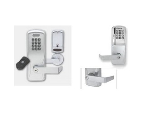SCHLAGE ALLEGION BRAND  CO220-MS75MSK-RHO-626-L-RH 4B 09663 10072 134        Electronic Door Lock, Mortise Chassis, Magnetic Stripe, Keypad, Right Hand, Rhodes Lever, 4AA Battery, Satin Chrome, Without 6-Pin Cylinder, For Classroom