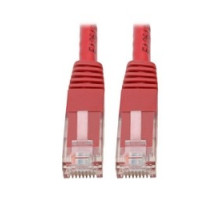 TRIPP LITE N200-002-RD        Premium Cat5/5e/6 Gigabit Molded Patch Cable, 24 AWG, 550 MHz/1 Gbps RJ45 M/M , Red, 2 ft.