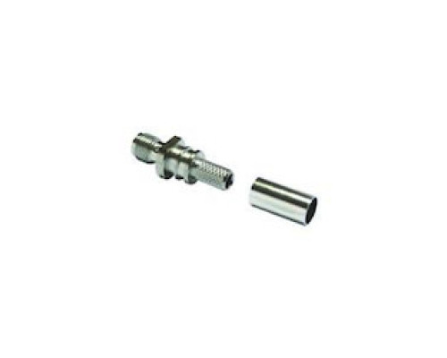 TIMES MICROWAVE EZ-200-SF-SS-X 3190-6007       SMA-FEMALE JACK CRIMP  CONNECTOR NON-SOLDER PIN NO BRAID TRIM