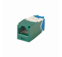 PANDUIT  CJ6X88TGGR               Mini-Com UTP RJ45 Cat 6A TG Jack Module Green
