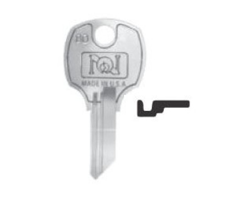 NATIONAL CABINET LOCK  D8784               Lock Key Blank, Master Key, E, 5-Disc Tumbler, Brass