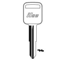 KABA ILCO CORP  B69 NP A05  X180              Vehicle Key Blank, Brass, Nickel Plated, 5 Price Group, For Geo, General Motors