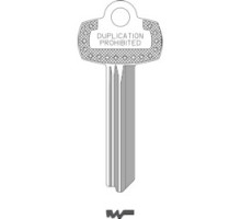 KABA ILCO CORP  1A1TB1 NS A30  IAR00000393              Key Blank, Look-Alike, Natural Nickel Silver, 5 Price Group, For Best/Falcon TB KW