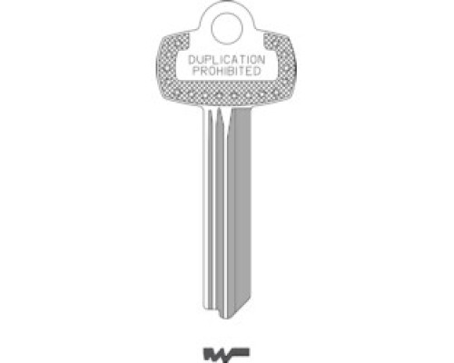 KABA ILCO CORP  1A1TB1 NS A30  IAR00000393              Key Blank, Look-Alike, Natural Nickel Silver, 5 Price Group, For Best/Falcon TB KW