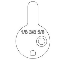 SCHLAGE ALLEGION BRAND  B520-736        Door Lock Cylinder Cam, For 1-1/8