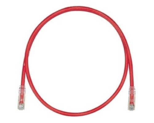PANDUIT  UTPSP5RDY               Cu Patch Cord Cat 6 RD UTP Cable 5ft EA