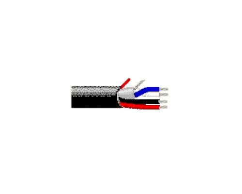 BELDEN BAV  1502SB 0101000               Multi-Conductor - Multimedia Control Cable 2 18 AWG PP + 2FS 22 AWG FHDPE FRNHPO Black