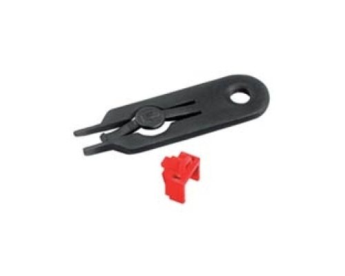 PANDUIT  PSL-DCJB-C               RJ45 Jack Module Block-Out Device Red 100/Pkg