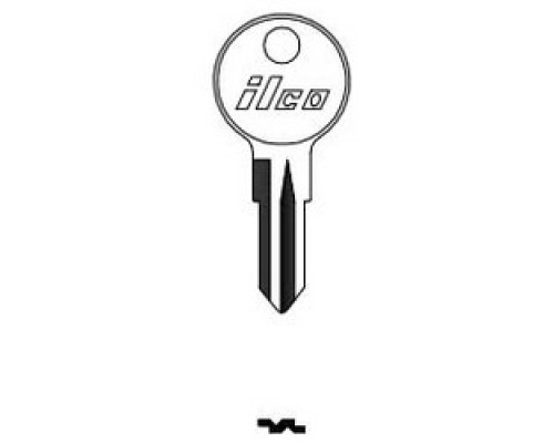 KABA ILCO CORP  HYD12 NP A13  X226              Vehicle Key Blank, Brass, Nickel Plated, 13 Price Group, For Harley Davidson, Suzuki Motorcycle