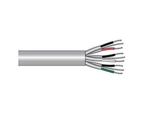 ALPHA WIRE  6056C SL001               Communication-Control-Industrial-Cable, Communication-Control, 6 Pair, 22 AWG, Foil, 300 V, PVC Jacket, PVC Insulation, 0.451 Jacket Diameter, 0.053 Jacket Thickness, 7/30 Stranding